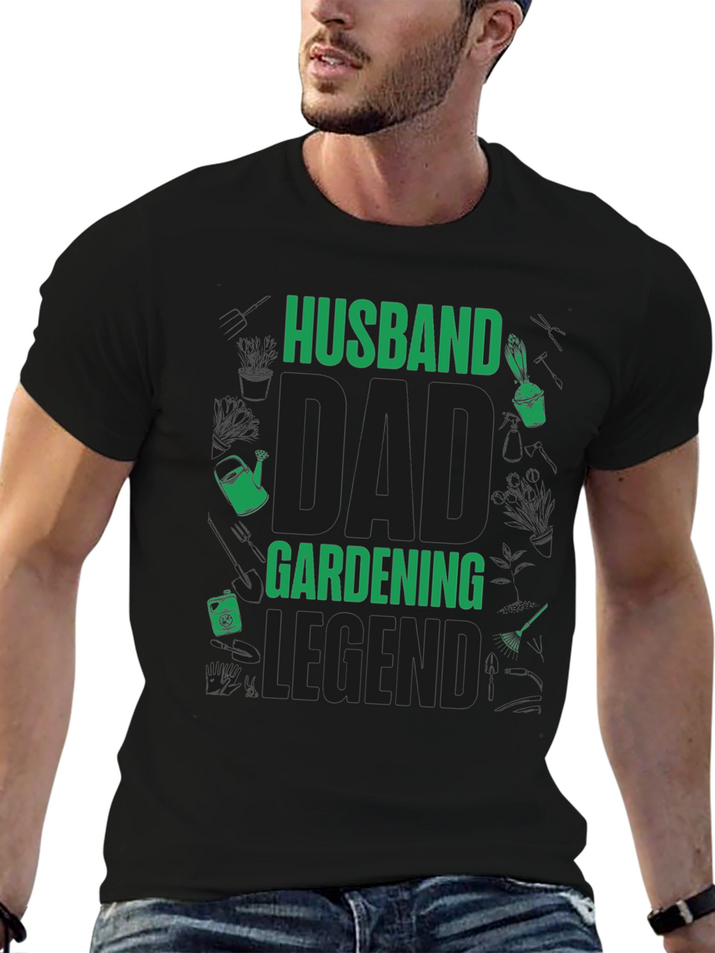 Husband Dad Gardening Legend T-Shirt