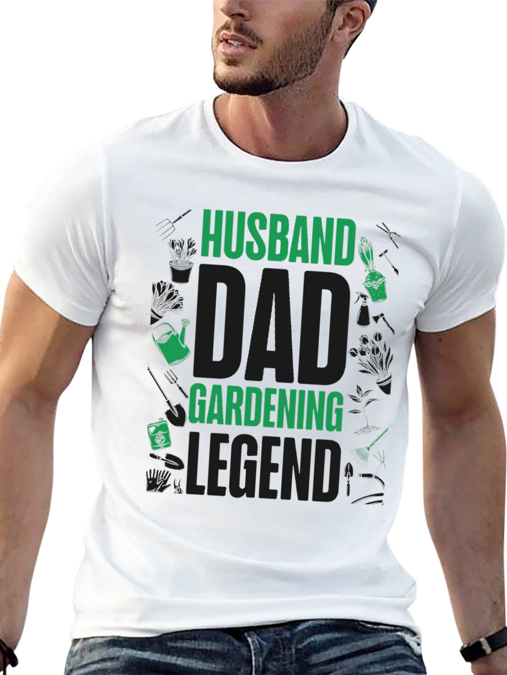 Husband Dad Gardening Legend T-Shirt