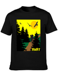 Adventure Awaits Graphic Tee - Hiker Design