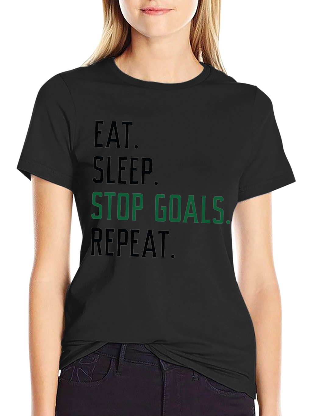 Eat Sleep Stop Goals Repeat T-Shirt