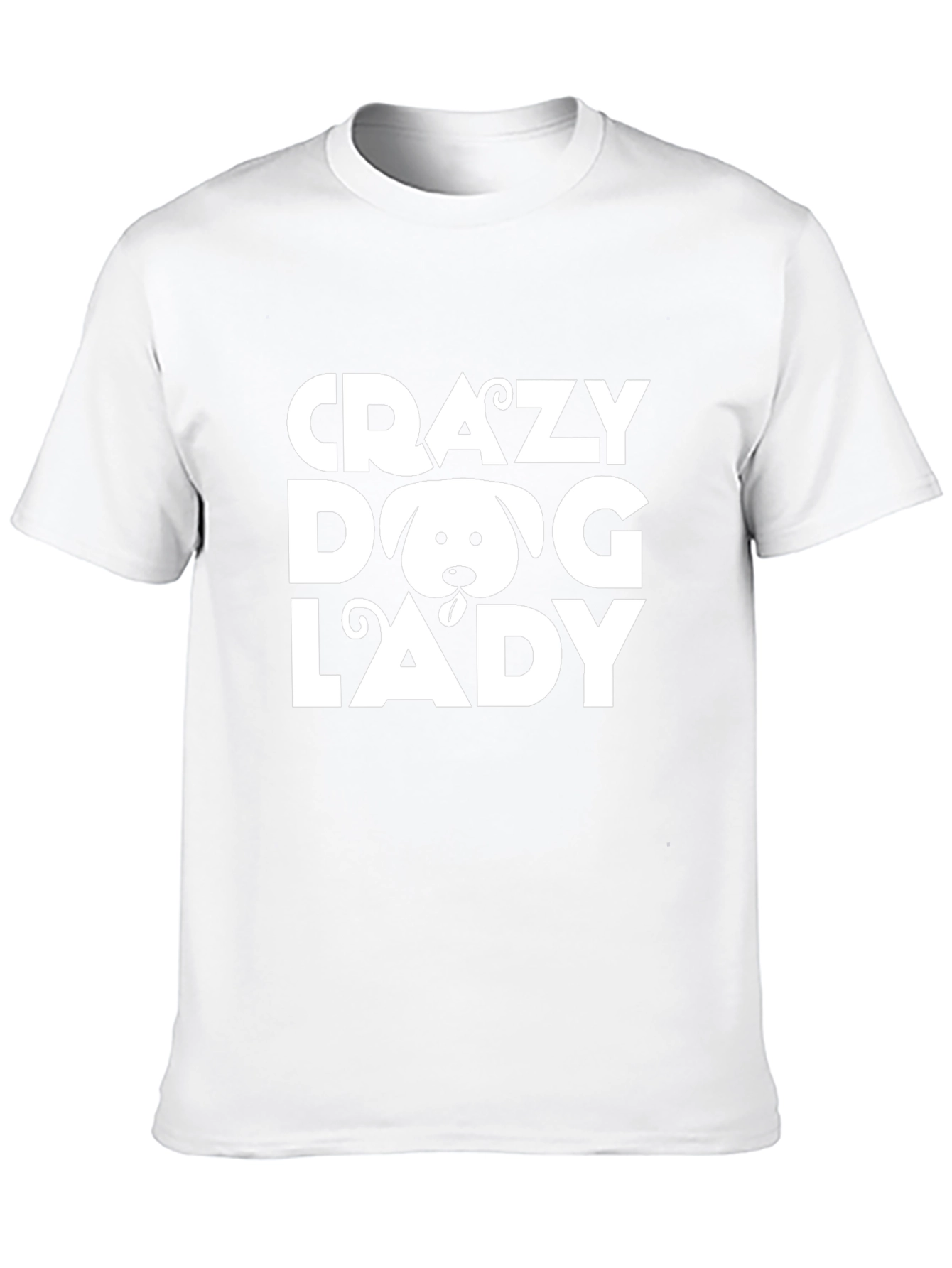 Crazy Dog Lady Black T-Shirt