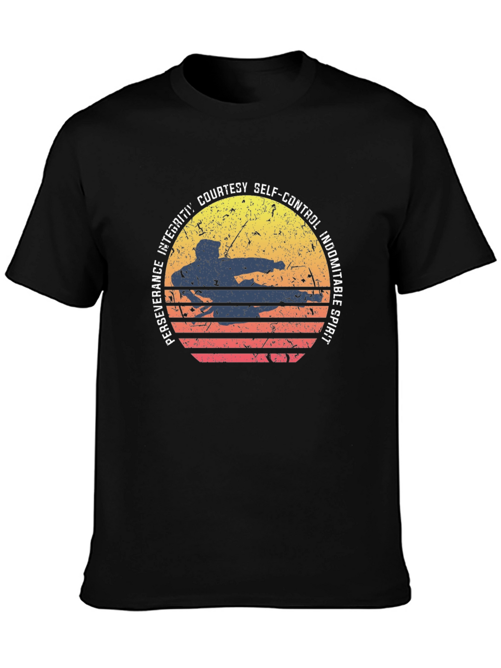 Martial Arts Sunset Graphic Tee