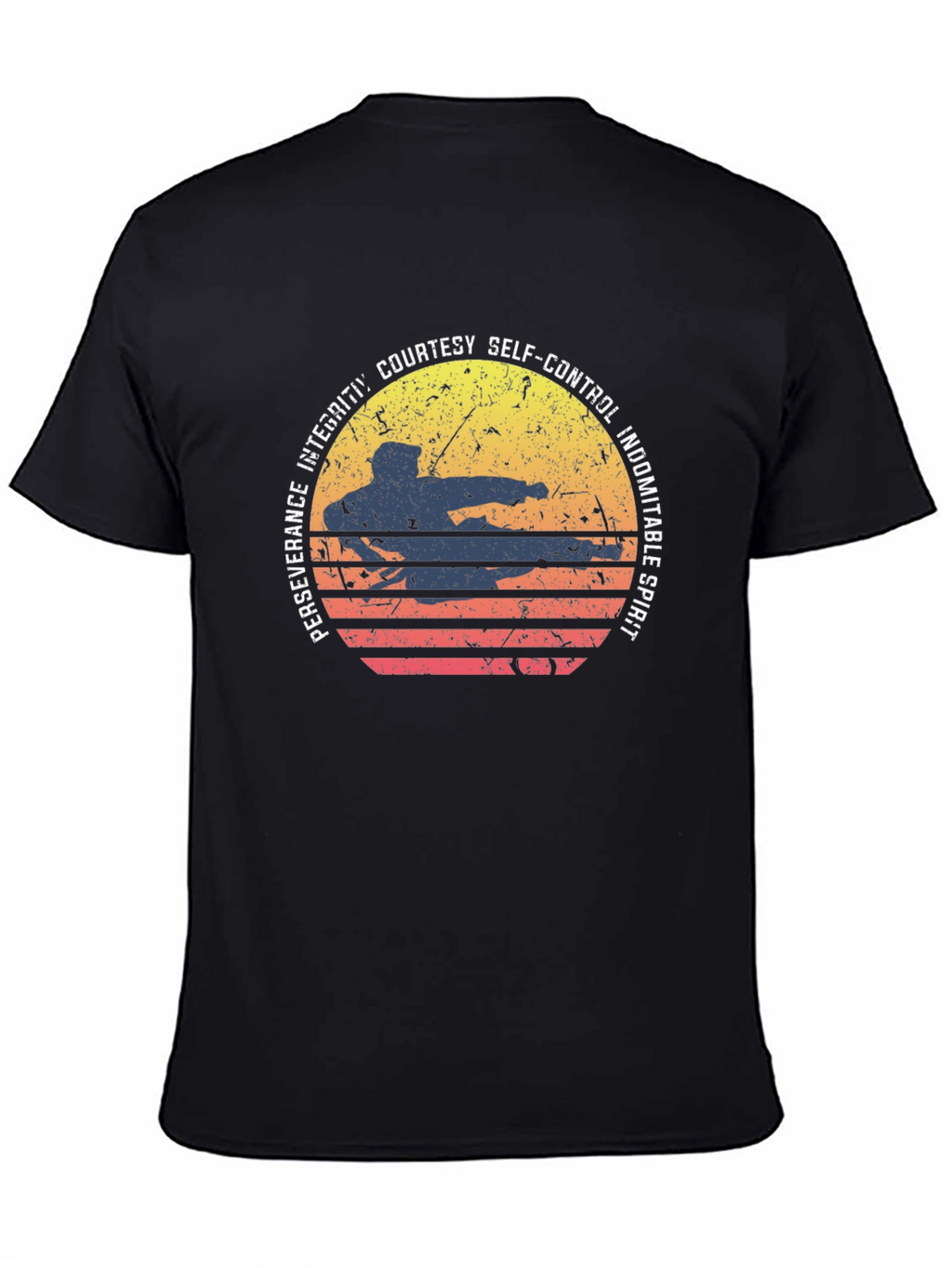 Martial Arts Sunset Graphic Tee