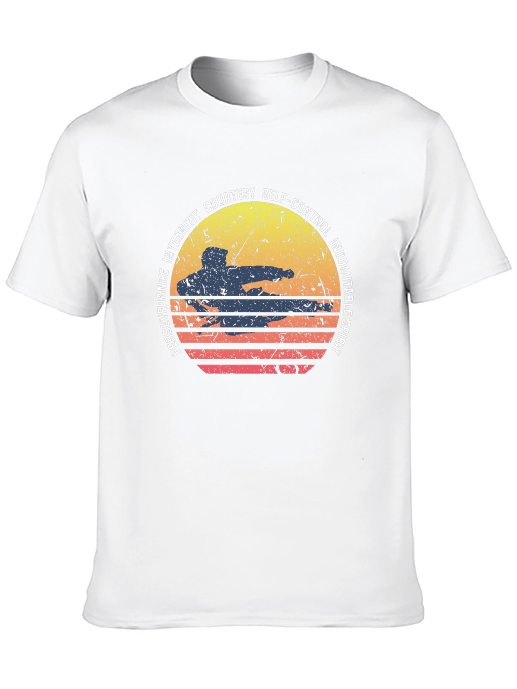 Martial Arts Sunset Graphic Tee