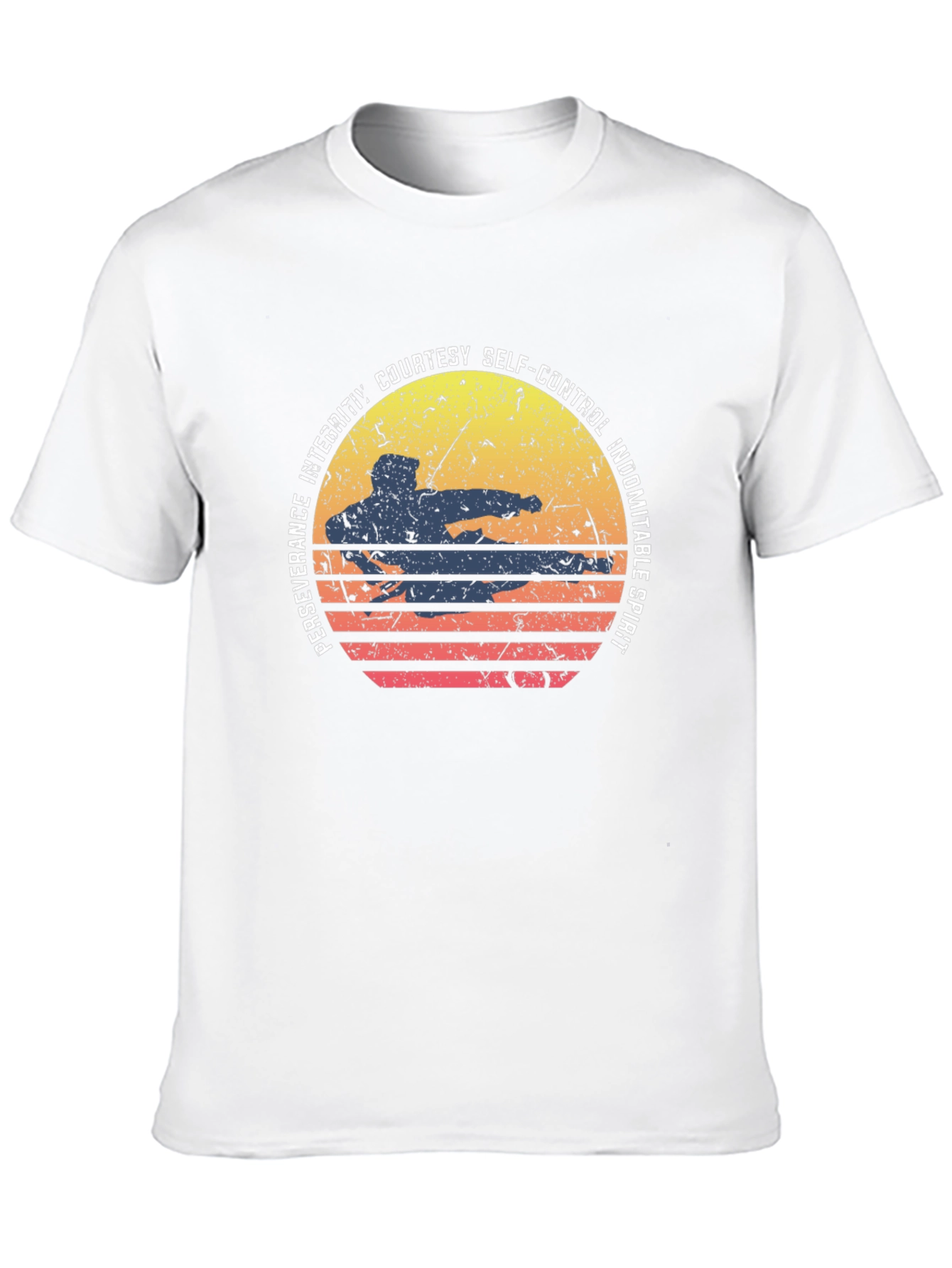 Martial Arts Sunset Graphic Tee