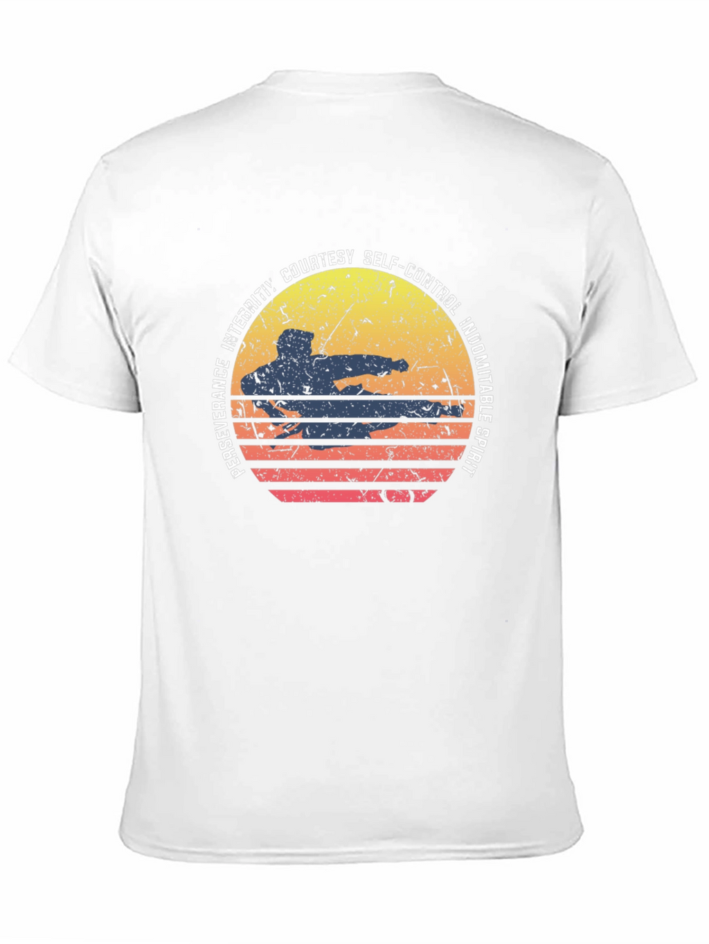 Martial Arts Sunset Graphic Tee
