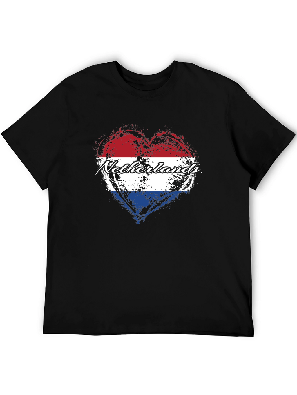 Netherlands Flag Heart T-Shirt