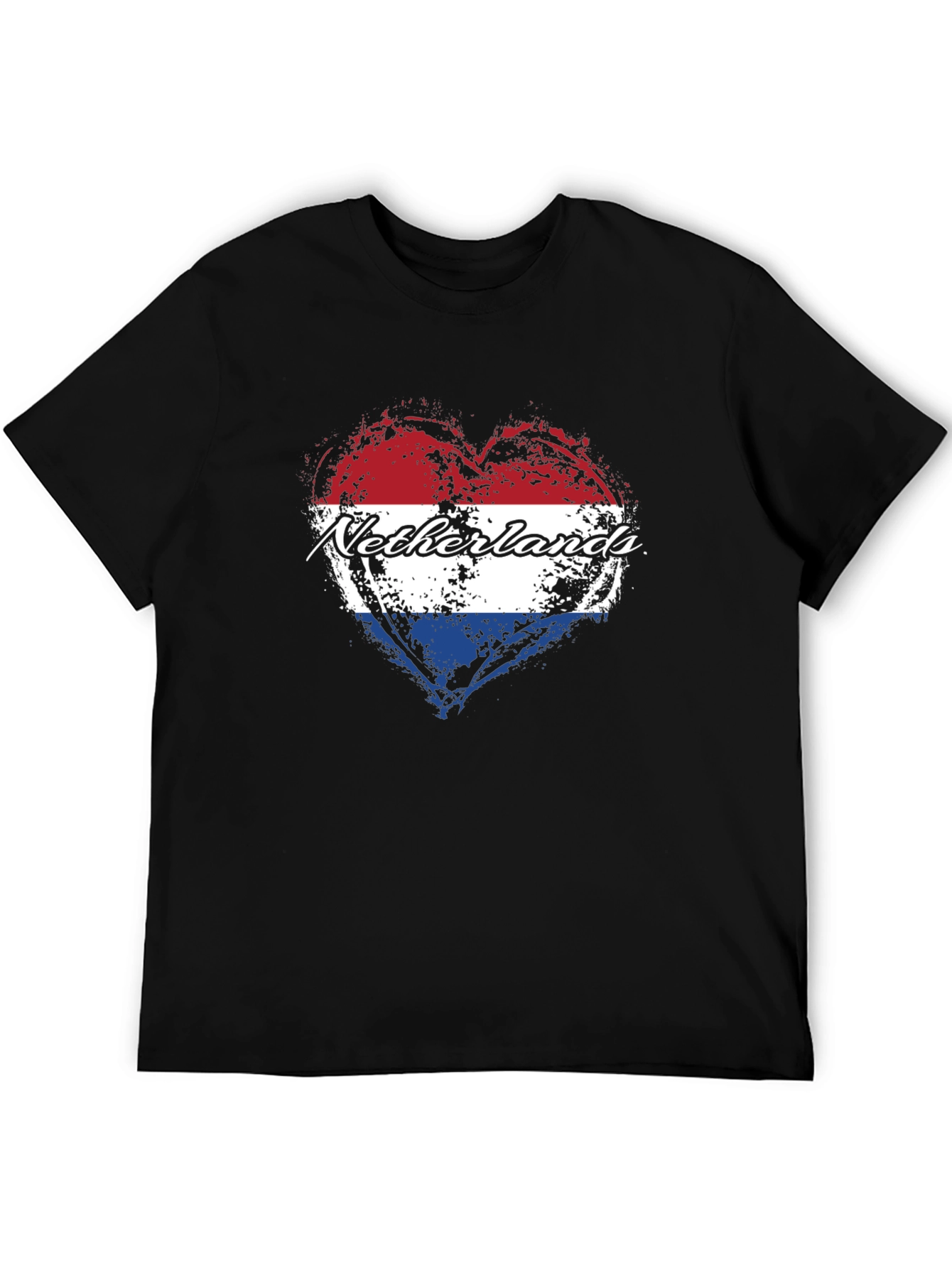 Netherlands Flag Heart T-Shirt