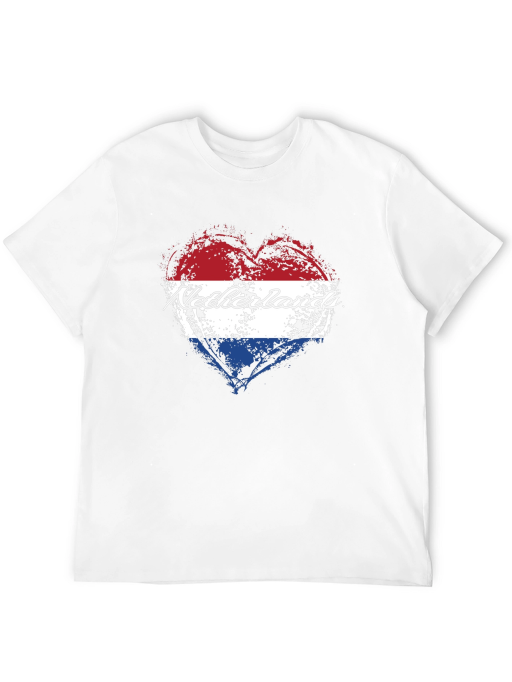 Netherlands Flag Heart T-Shirt