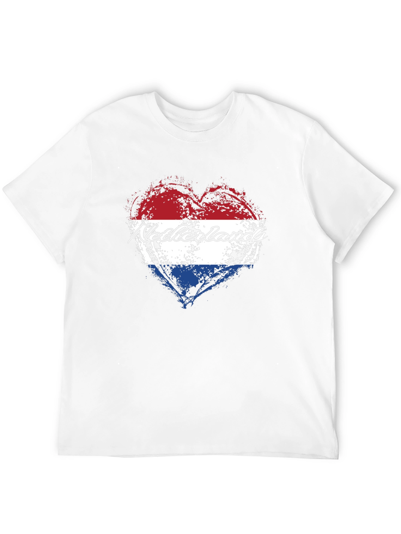 Netherlands Flag Heart T-Shirt