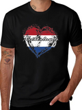 Netherlands Flag Heart T-Shirt