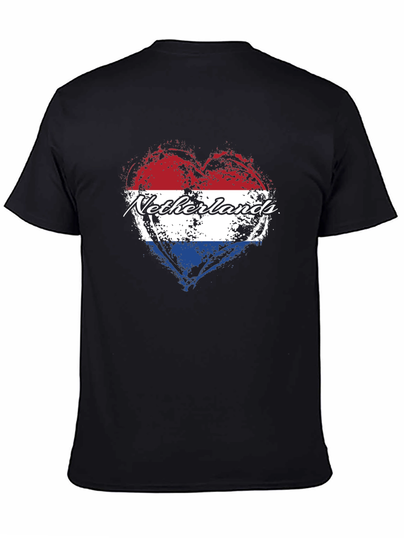 Netherlands Flag Heart T-Shirt