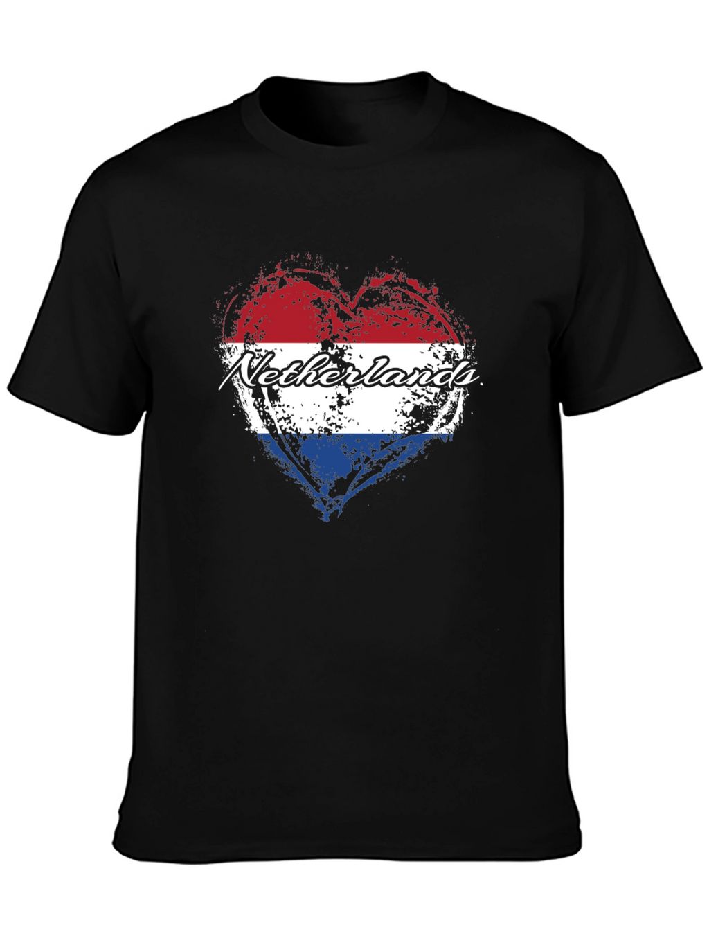Netherlands Flag Heart T-Shirt