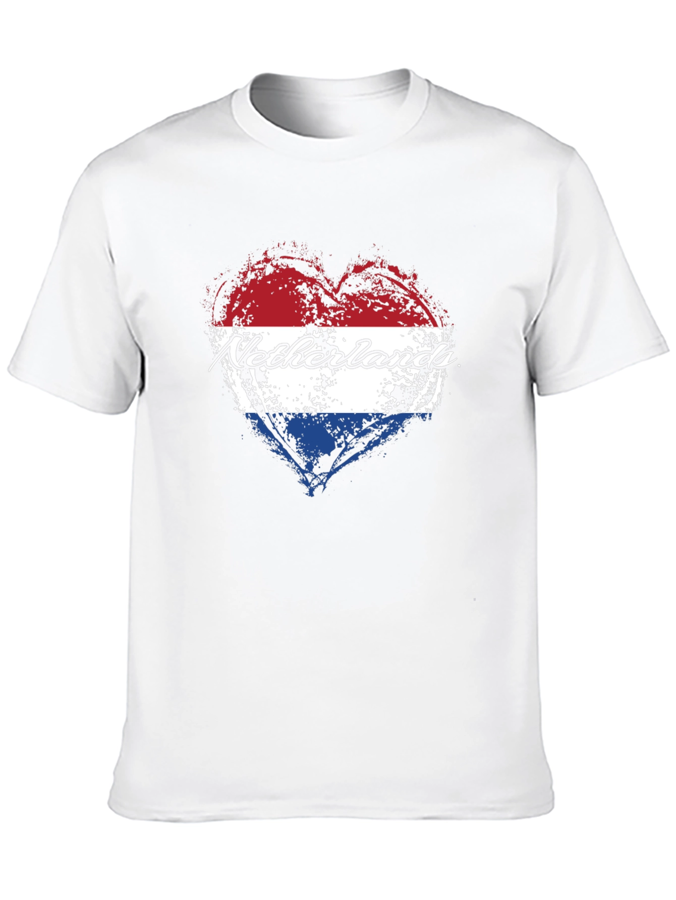 Netherlands Flag Heart T-Shirt