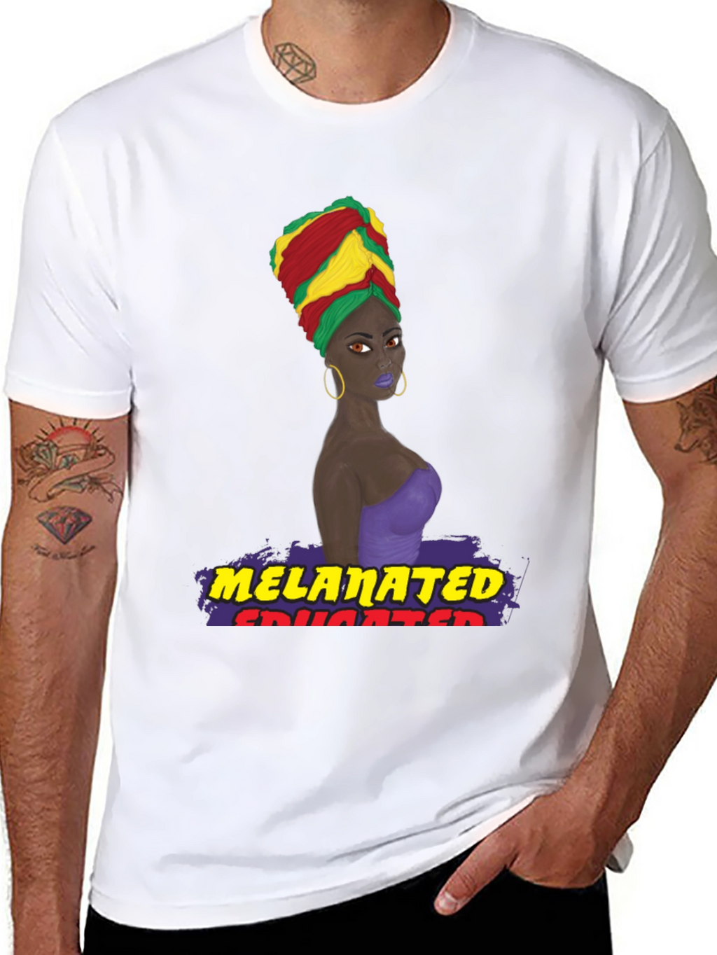 Melanated Educated T-Shirt Black Pride Tee