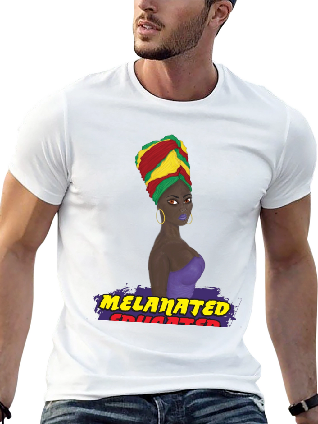 Melanated Educated T-Shirt Black Pride Tee