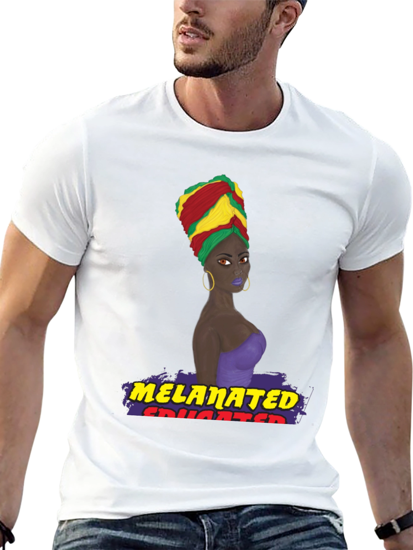 Melanated Educated T-Shirt Black Pride Tee