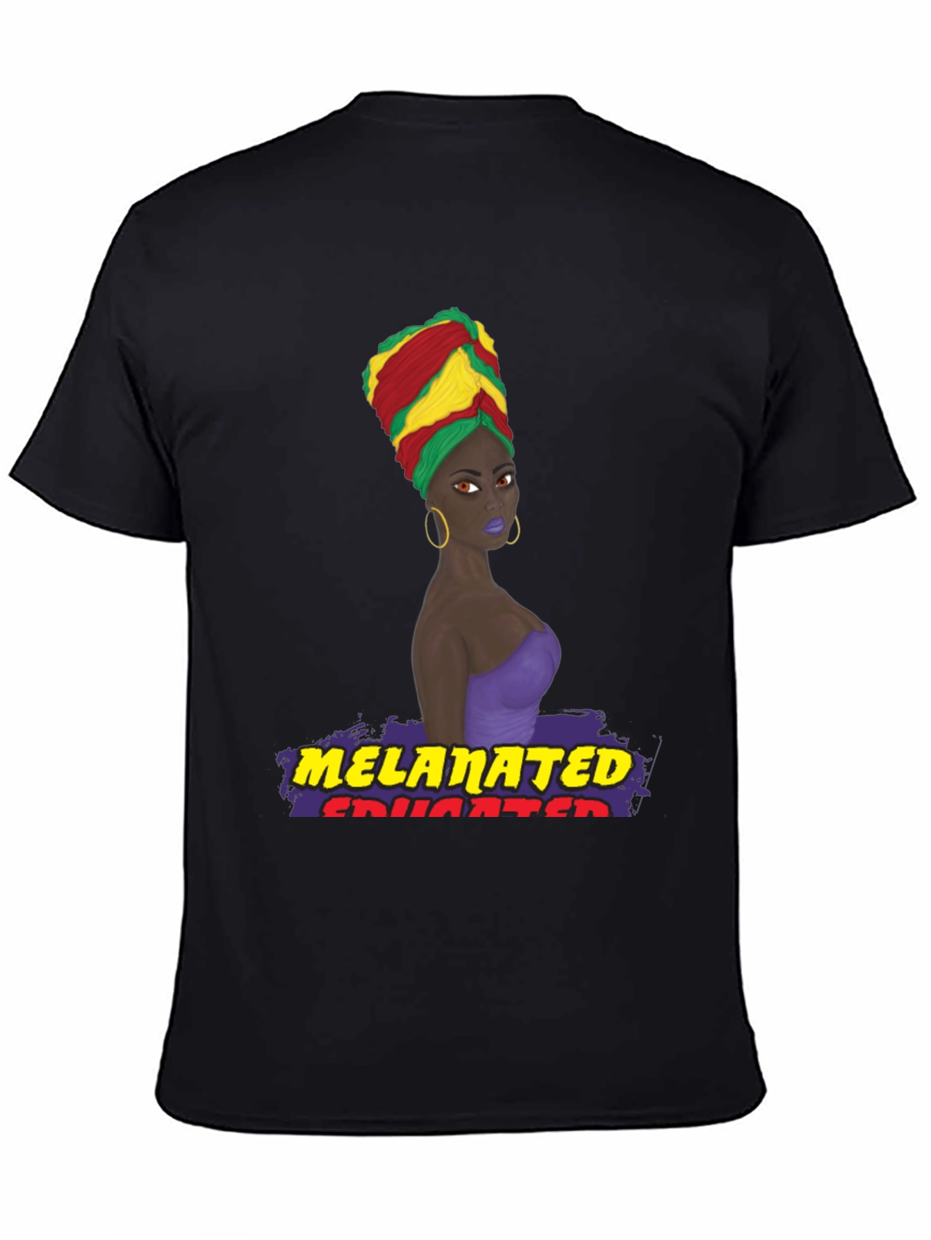 Melanated Educated T-Shirt Black Pride Tee
