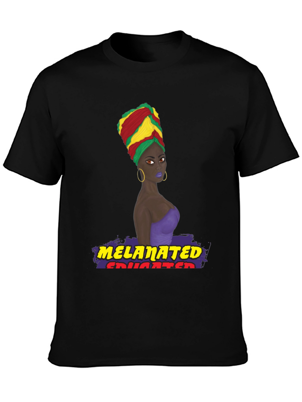 Melanated Educated T-Shirt Black Pride Tee