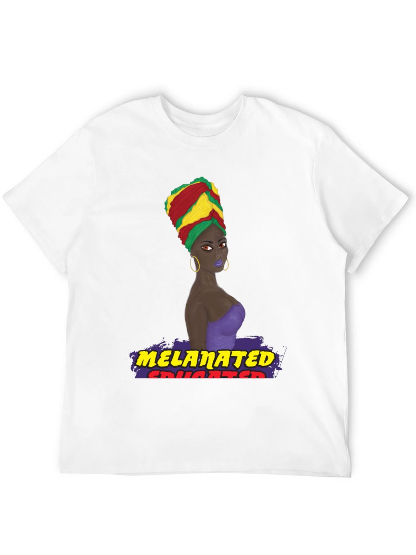 Melanated Educated T-Shirt Black Pride Tee