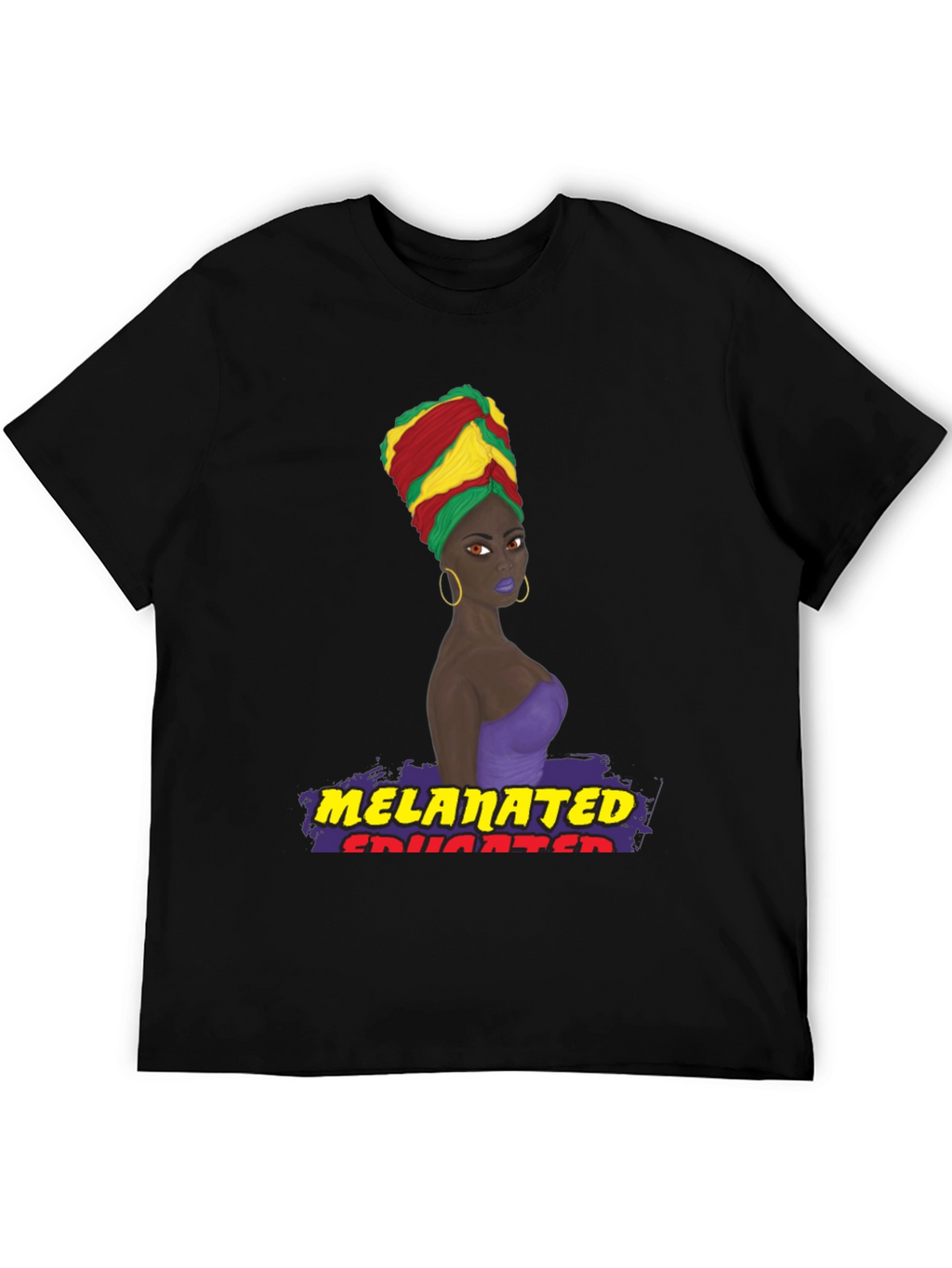 Melanated Educated T-Shirt Black Pride Tee