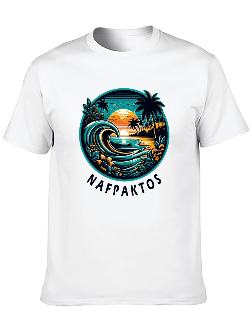 Nafpaktos Beach Graphic T-Shirt