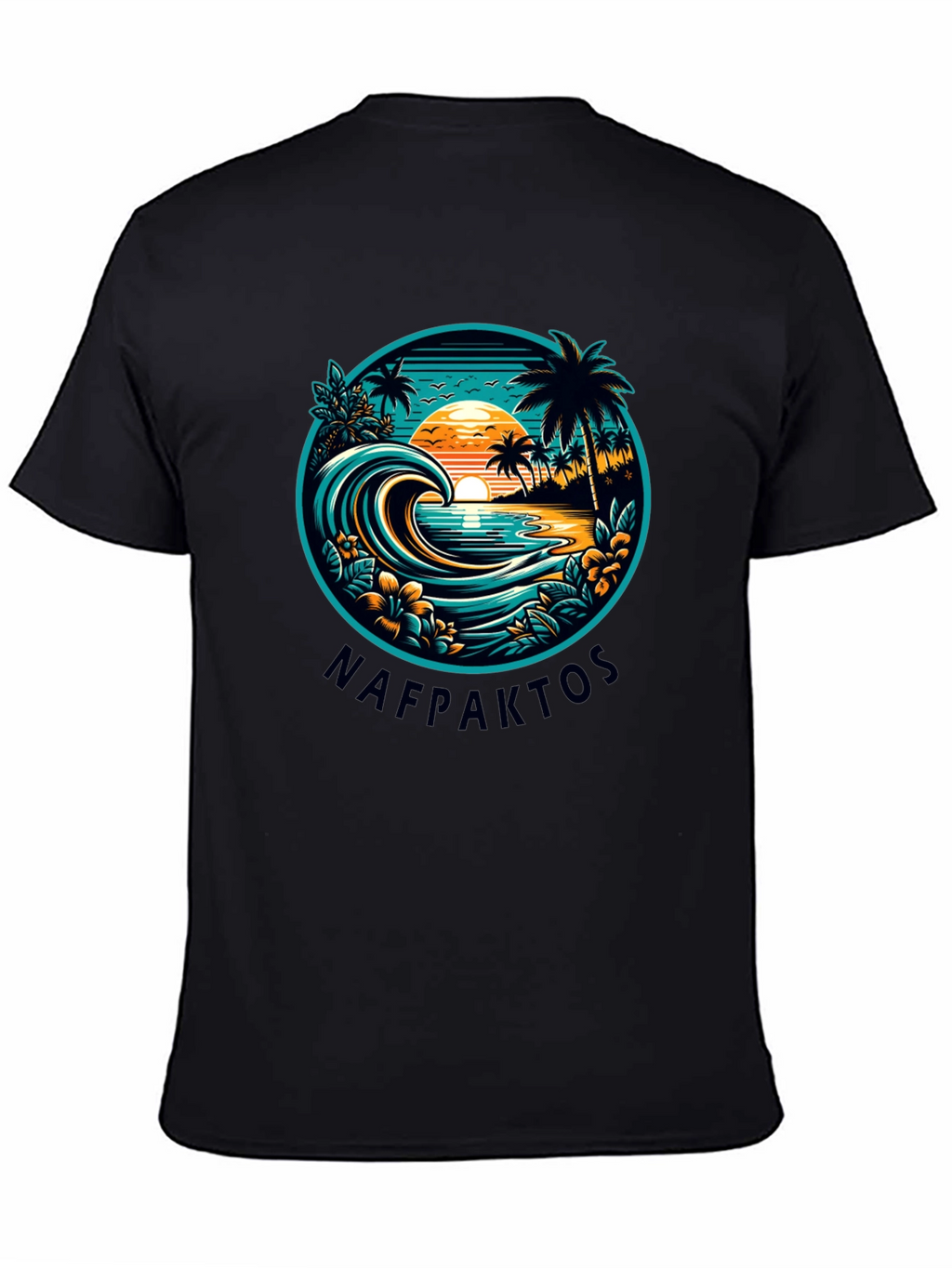 Nafpaktos Beach Graphic T-Shirt