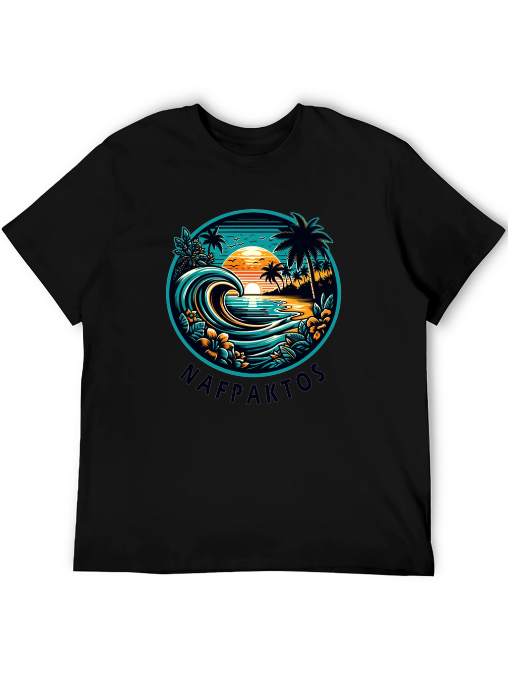 Nafpaktos Beach Graphic T-Shirt