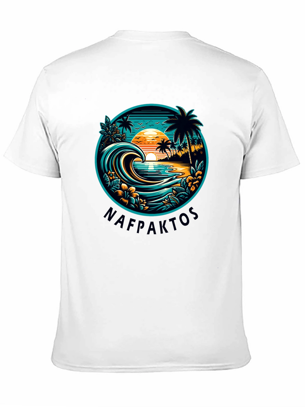 Nafpaktos Beach Graphic T-Shirt