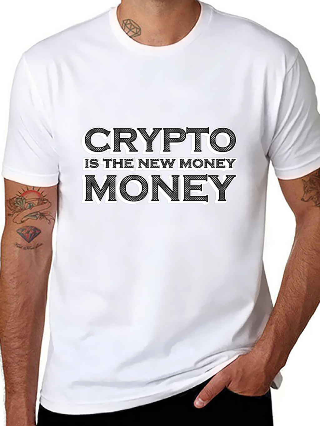 Crypto is the New Money Black T-Shirt