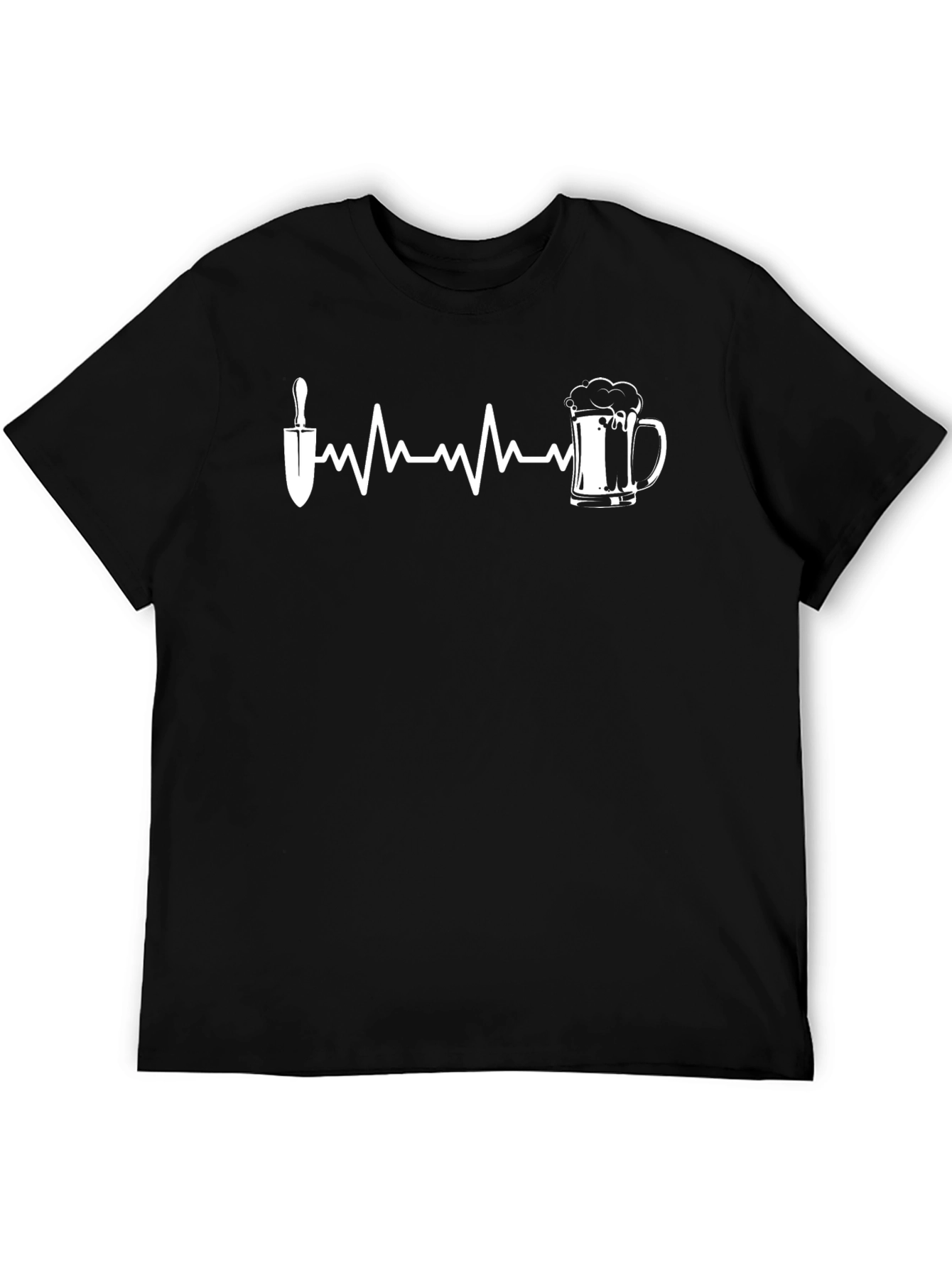 Gardening & Beer Heartbeat Graphic Tee