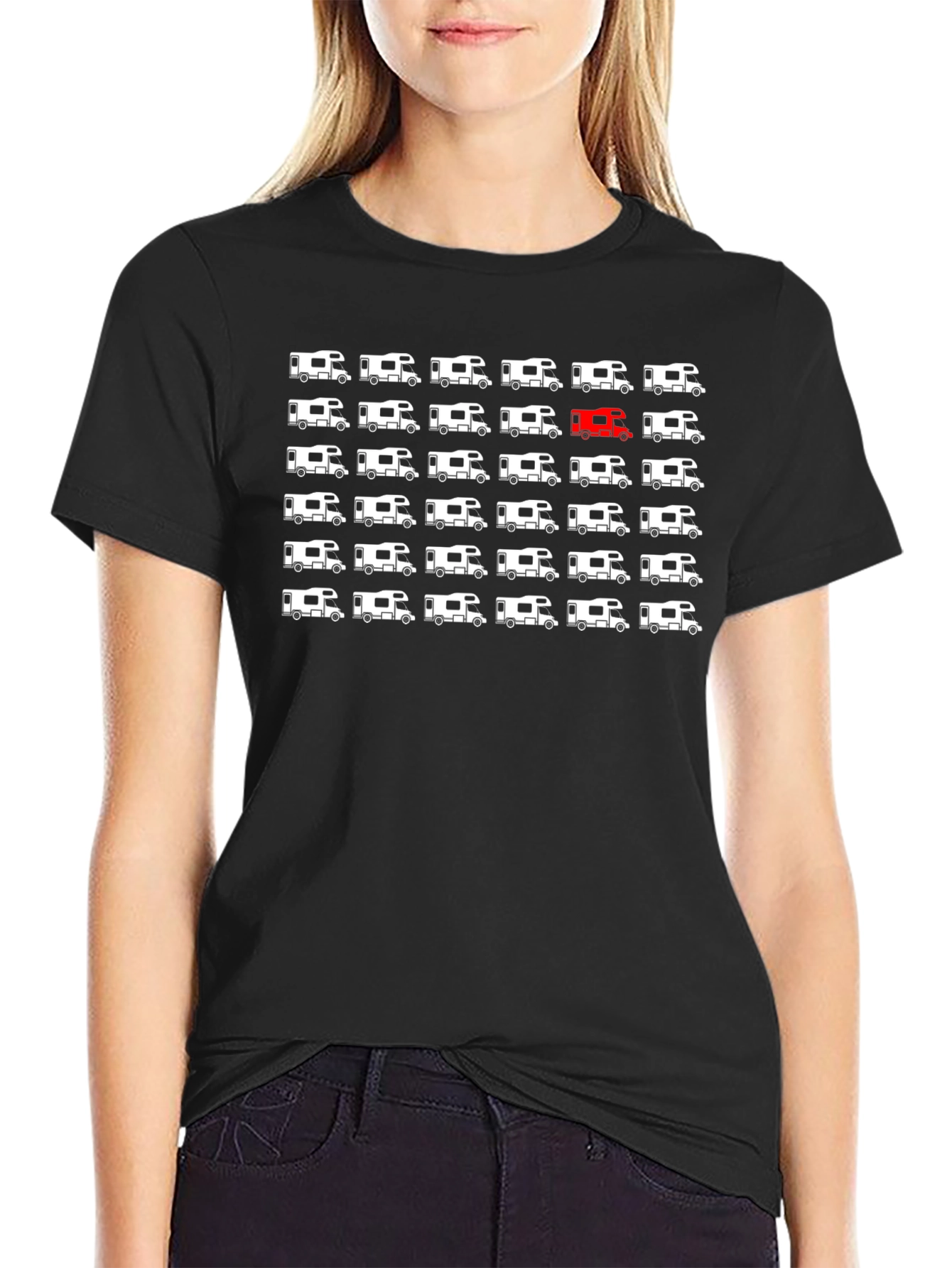 Unique Camper Pattern T-Shirt