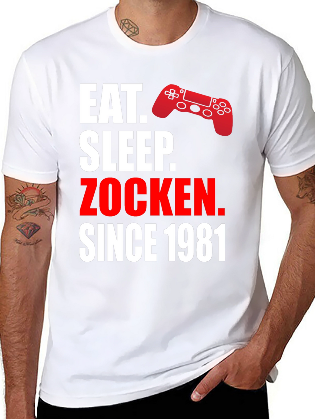 Eat Sleep Zocken Since 1981 Gaming T-Shirt