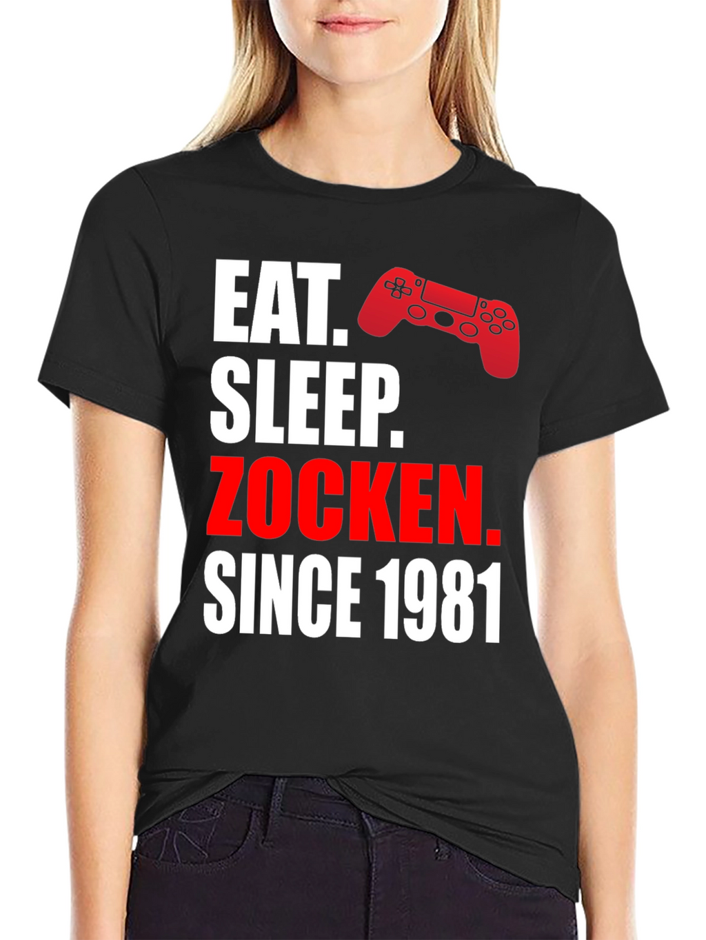 Eat Sleep Zocken Since 1981 Gaming T-Shirt