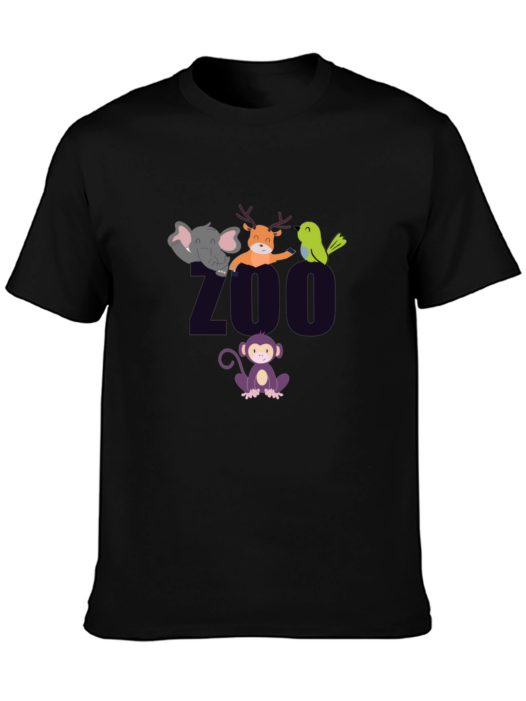 Zoo Animal Graphic T-Shirt