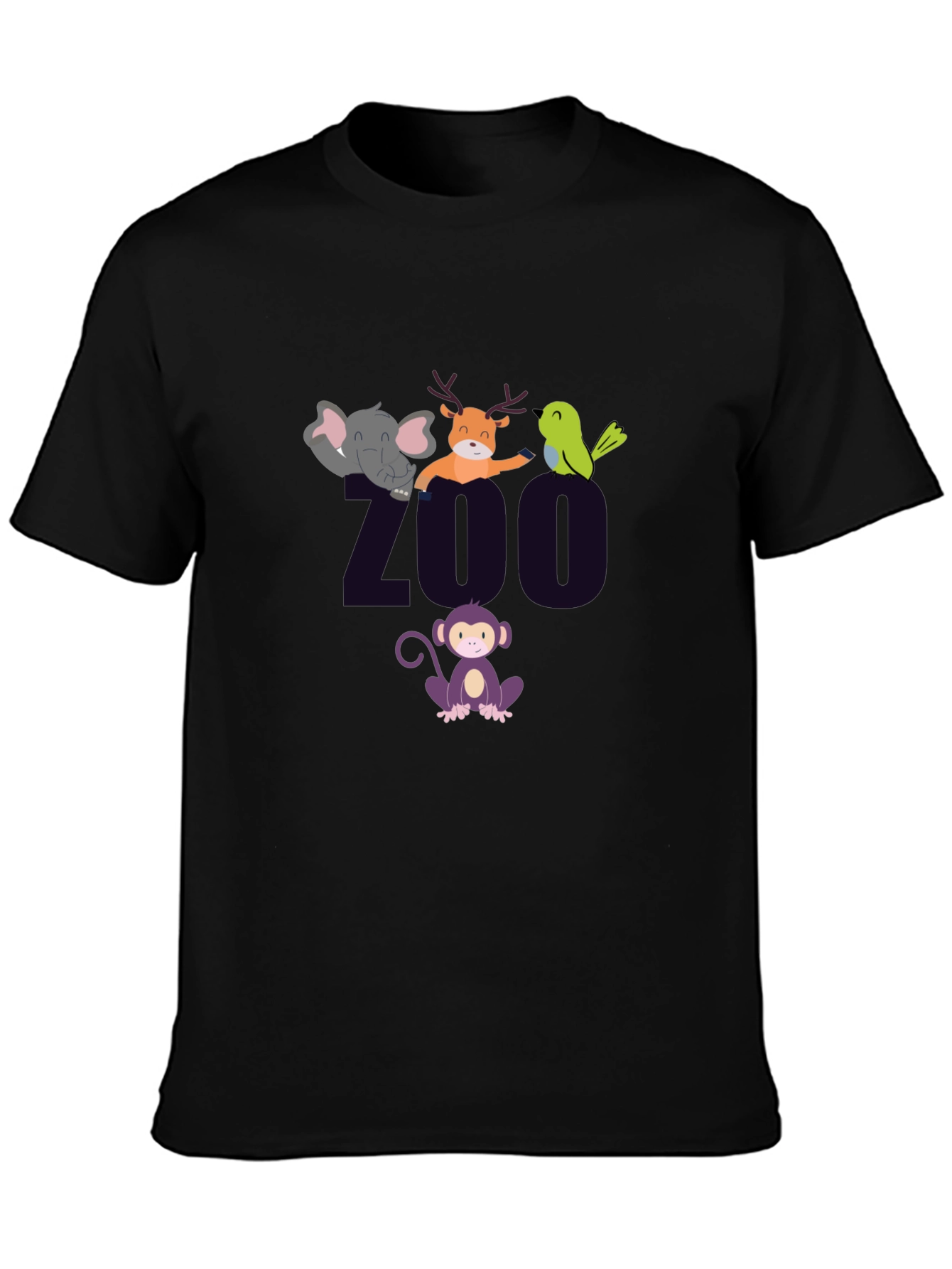 Zoo Animal Graphic T-Shirt