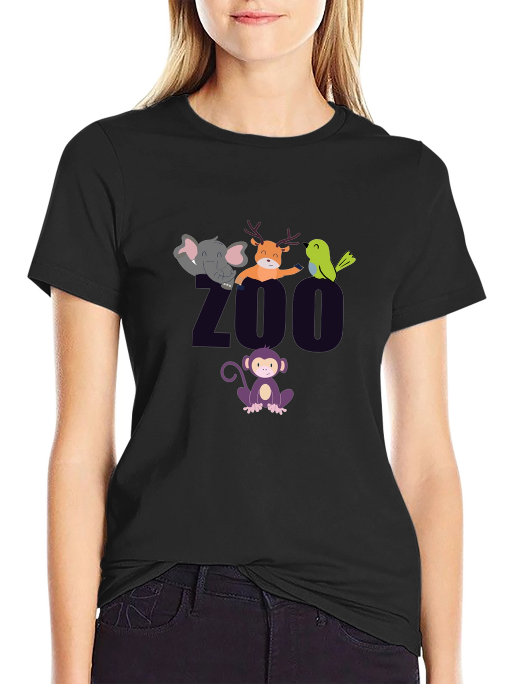 Zoo Animal Graphic T-Shirt