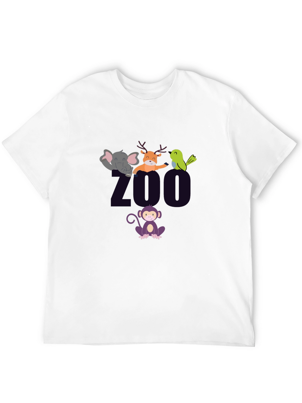 Zoo Animal Graphic T-Shirt