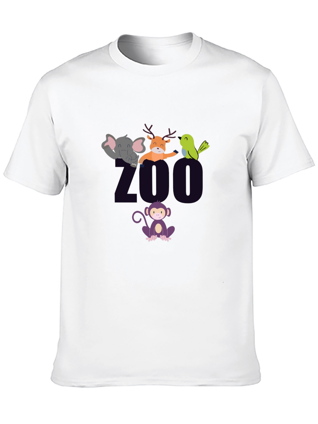 Zoo Animal Graphic T-Shirt