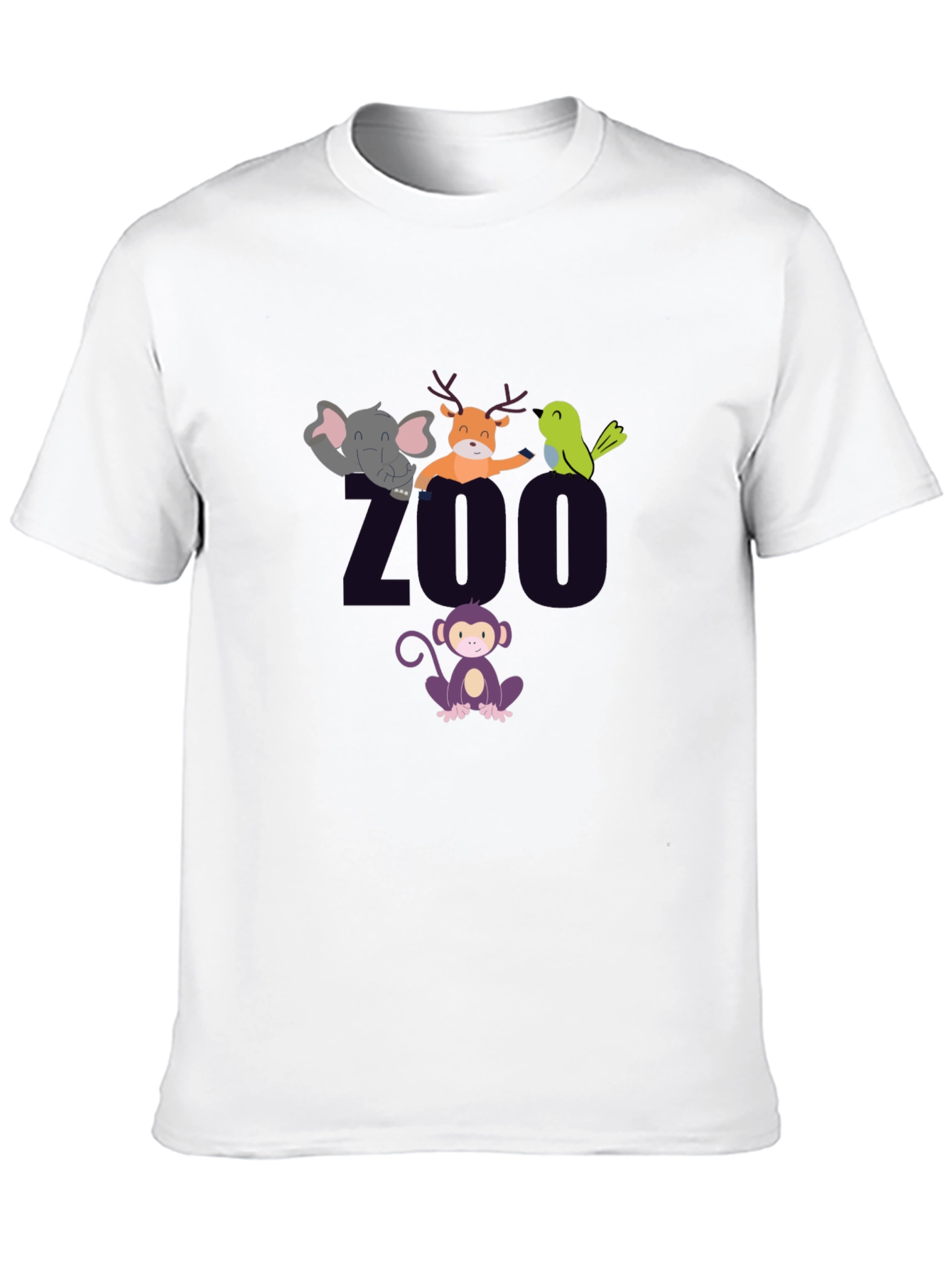 Zoo Animal Graphic T-Shirt