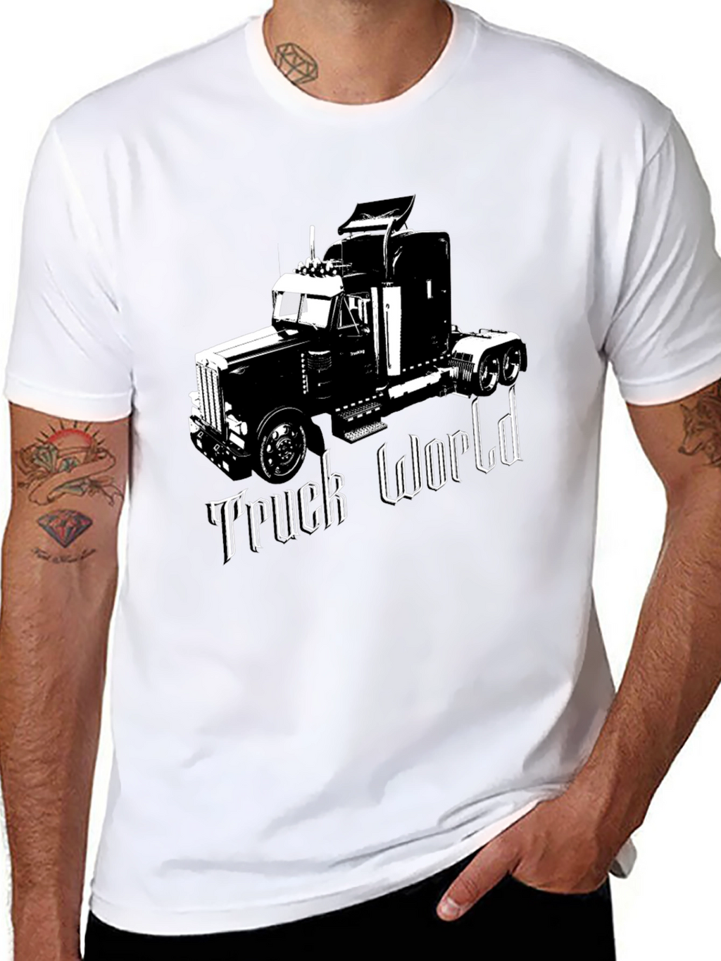 Truck World Graphic Tee - Black