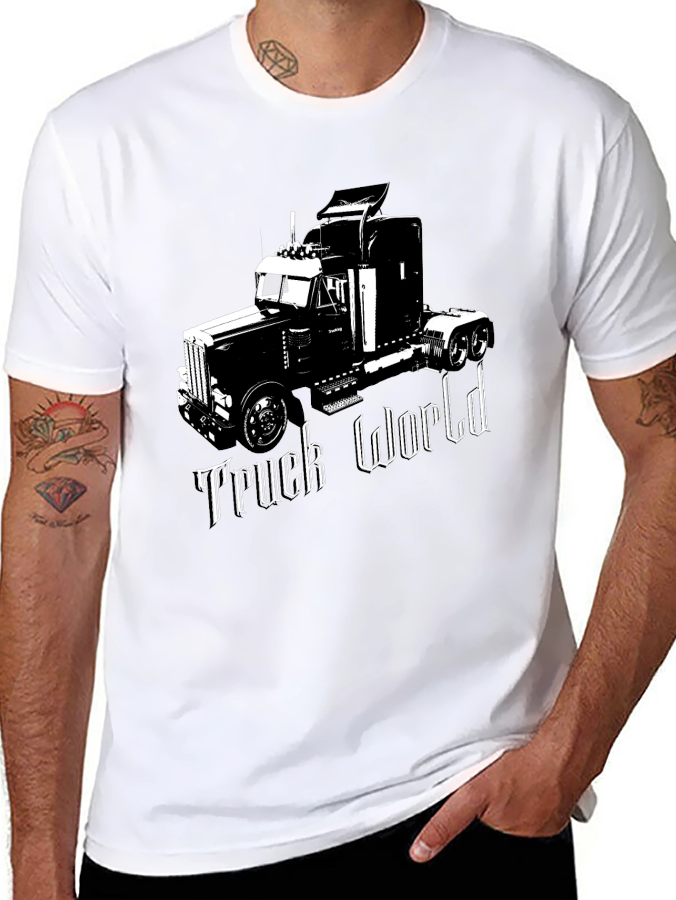 Truck World Graphic Tee - Black