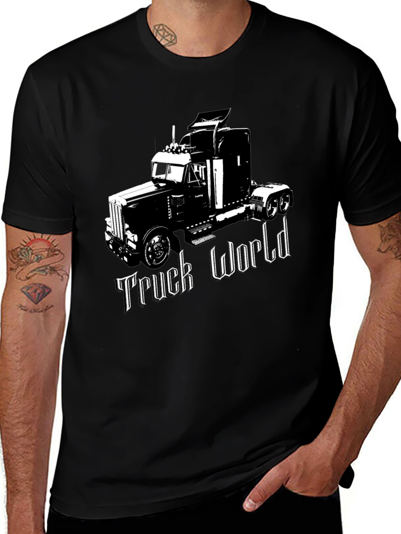 Truck World Graphic Tee - Black