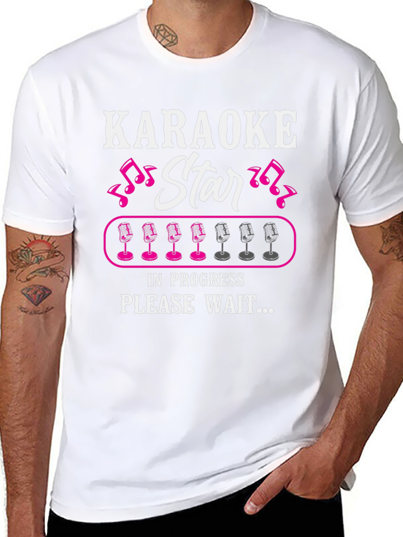 Karaoke Star In Progress T-Shirt - Funny Music Lover Tee