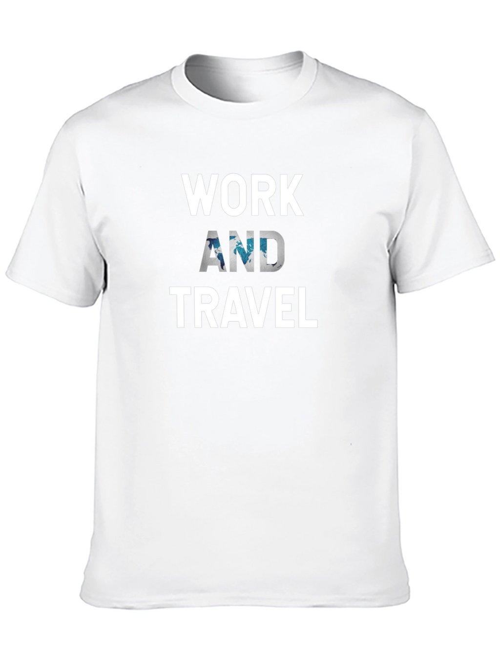 Work And Travel Black T-Shirt