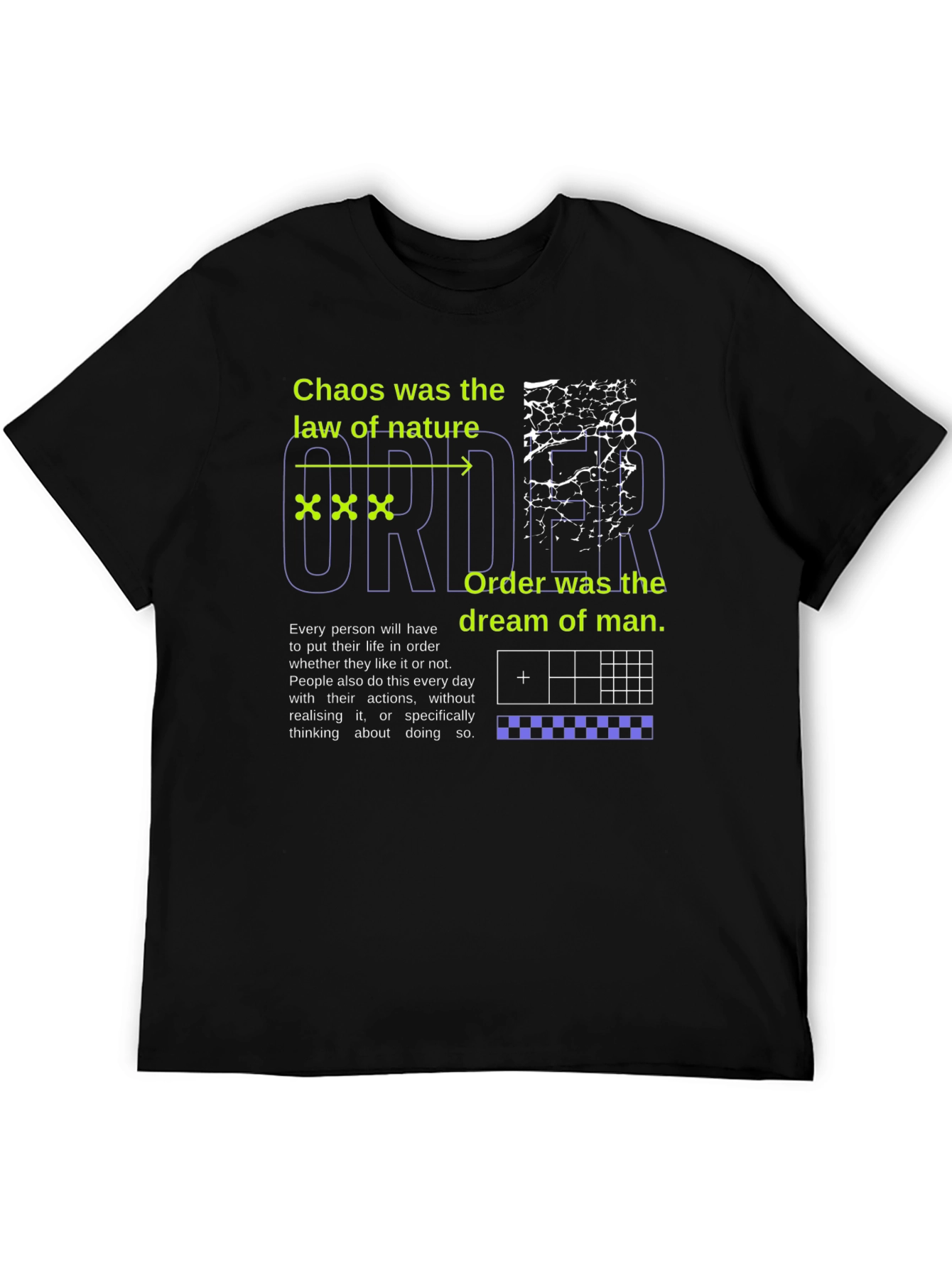 Chaos and Order Graphic Tee - Unisex