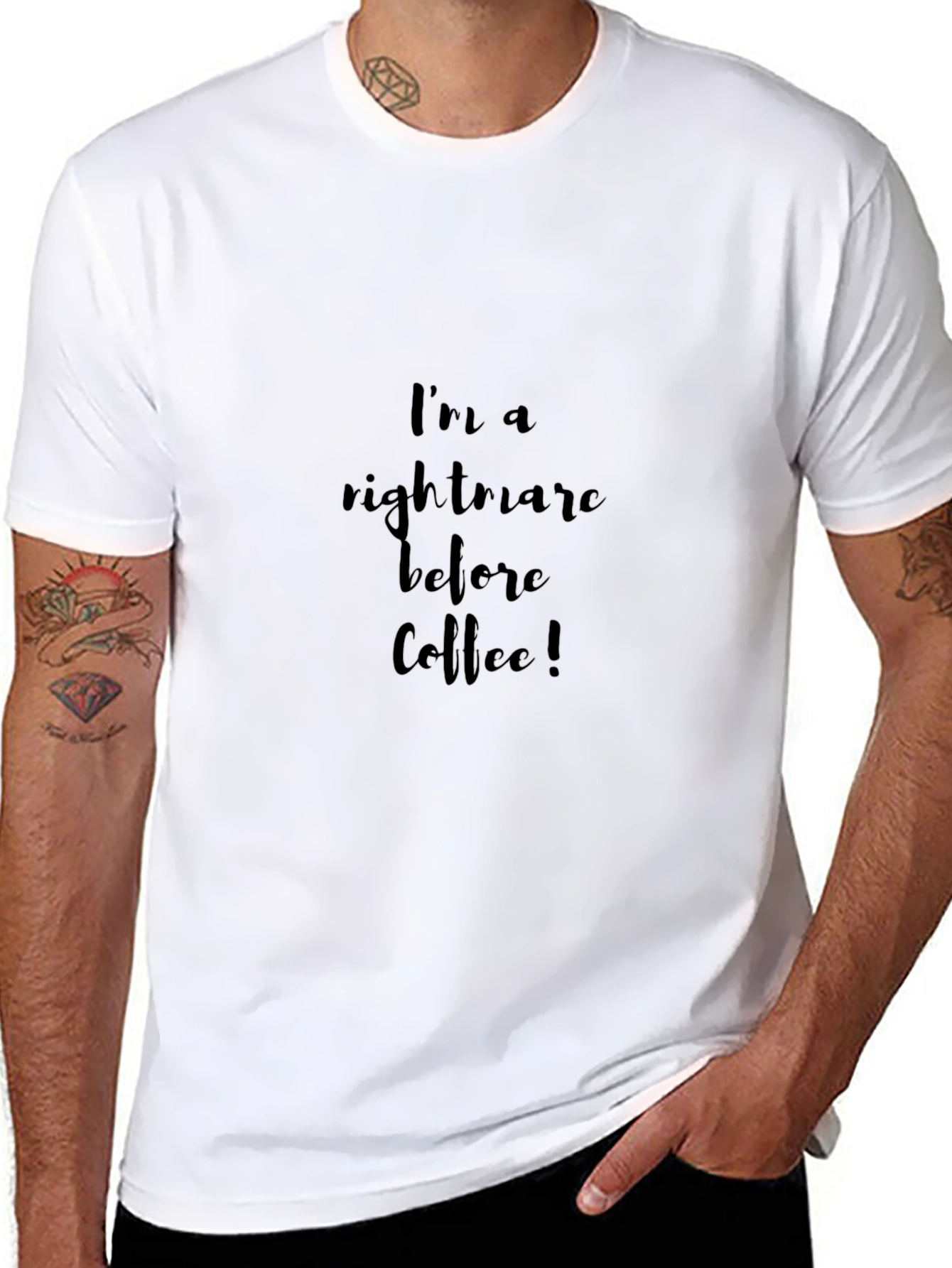 Nightmare Before Coffee Black T-Shirt