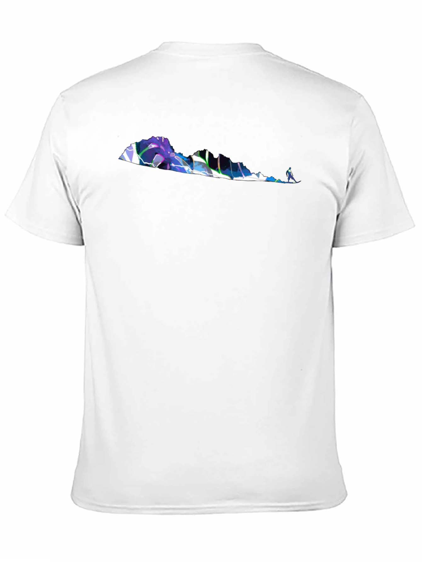 Abstract Virginia Outline Black T-Shirt