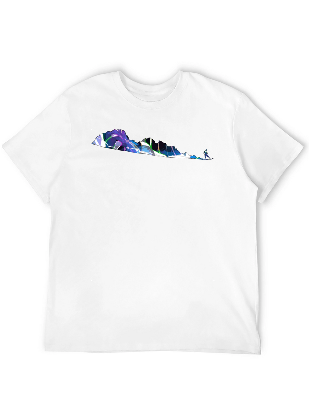 Abstract Virginia Outline Black T-Shirt