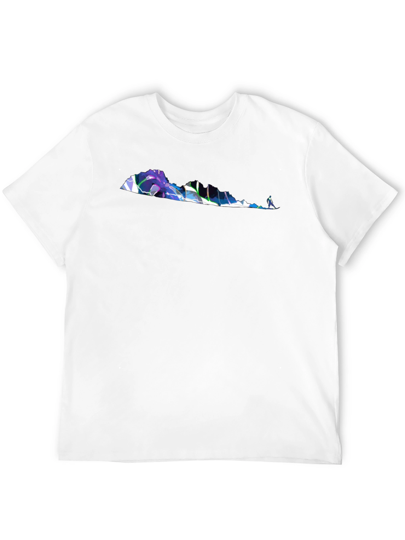 Abstract Virginia Outline Black T-Shirt